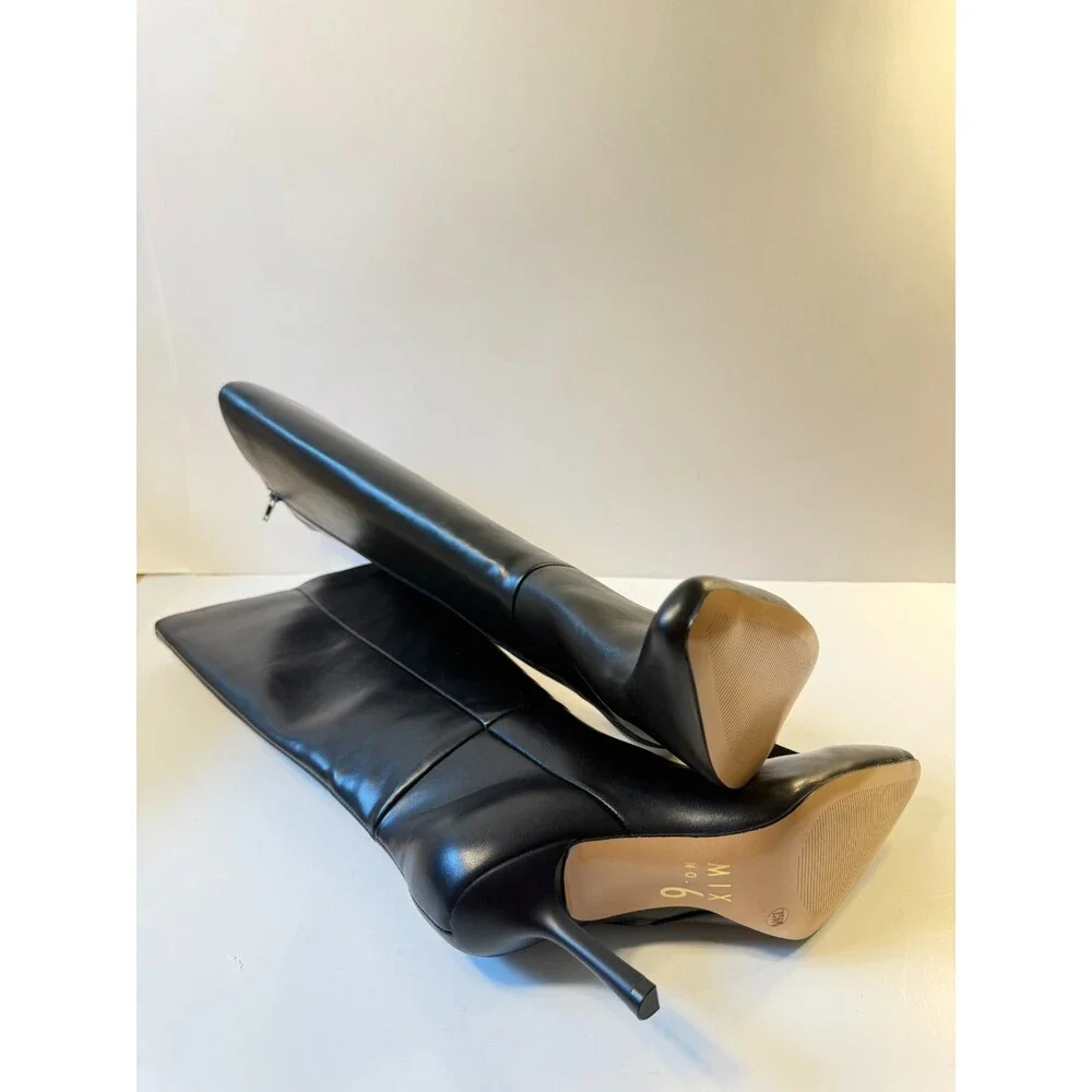 Mix No. 6 Womens Boots Black Leather US 7.5
